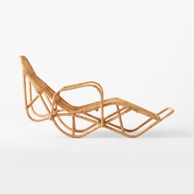 Wengler Reclining Rattan Chaise Lounge - Image 4