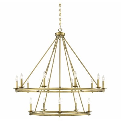 Poynor 15 - Light Candle Style Tiered Chandelier - Image 0