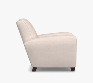 Manhattan Square Arm Upholstered Recliner, Polyester Wrapped Cushions, Basketweave Slub Ash - Image 2
