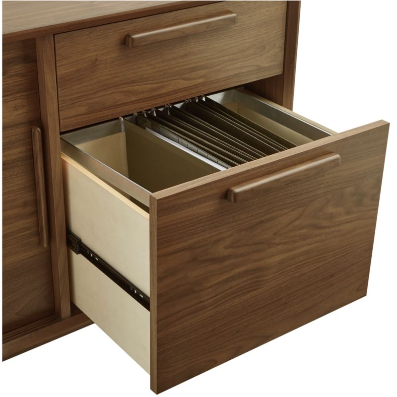 Tate 64.5" Walnut Storage Media Console - Image 6