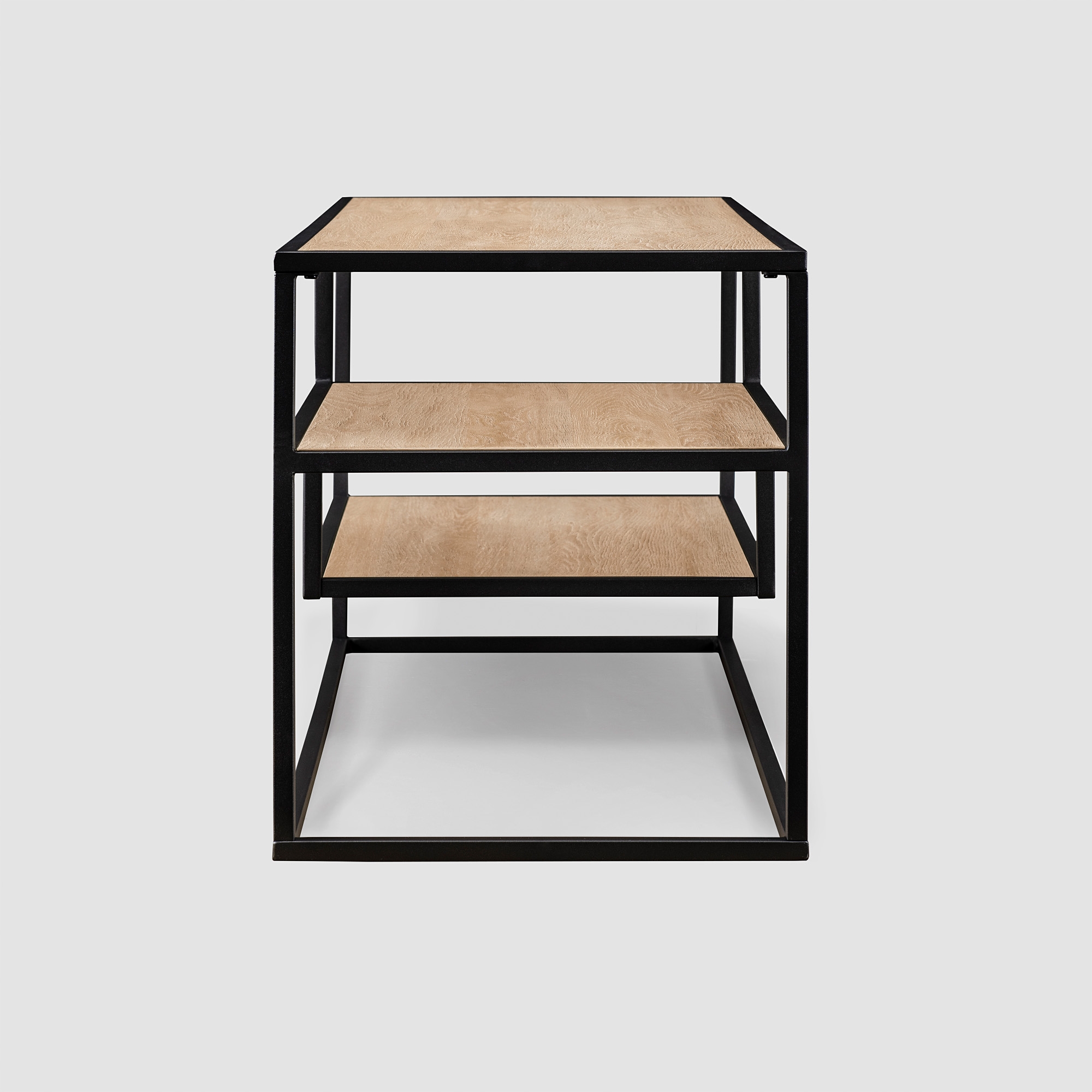 40" Contemporary Metal TV Stand - Coastal Oak - Image 3