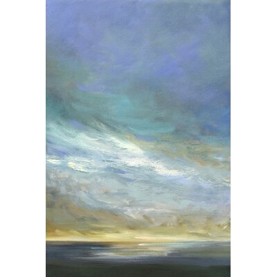 'Coastal Clouds Triptych II' Painting on Canvas - Image 0
