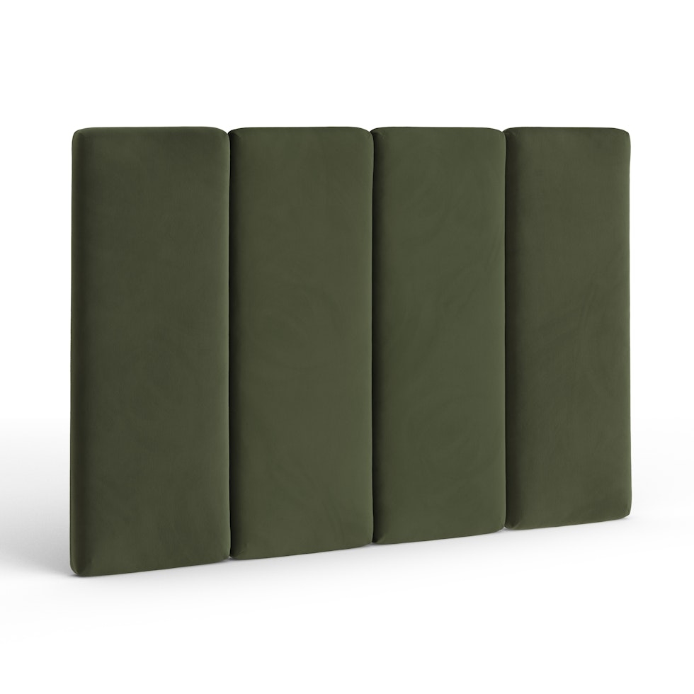 Noel King Tall Velvet Headboard - Hale Fir Green - Image 2
