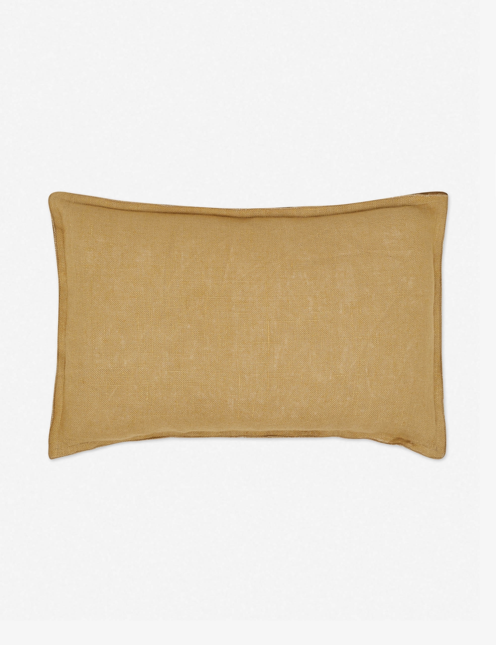 Arlo Linen Lumbar Pillow, Marigold - Image 0