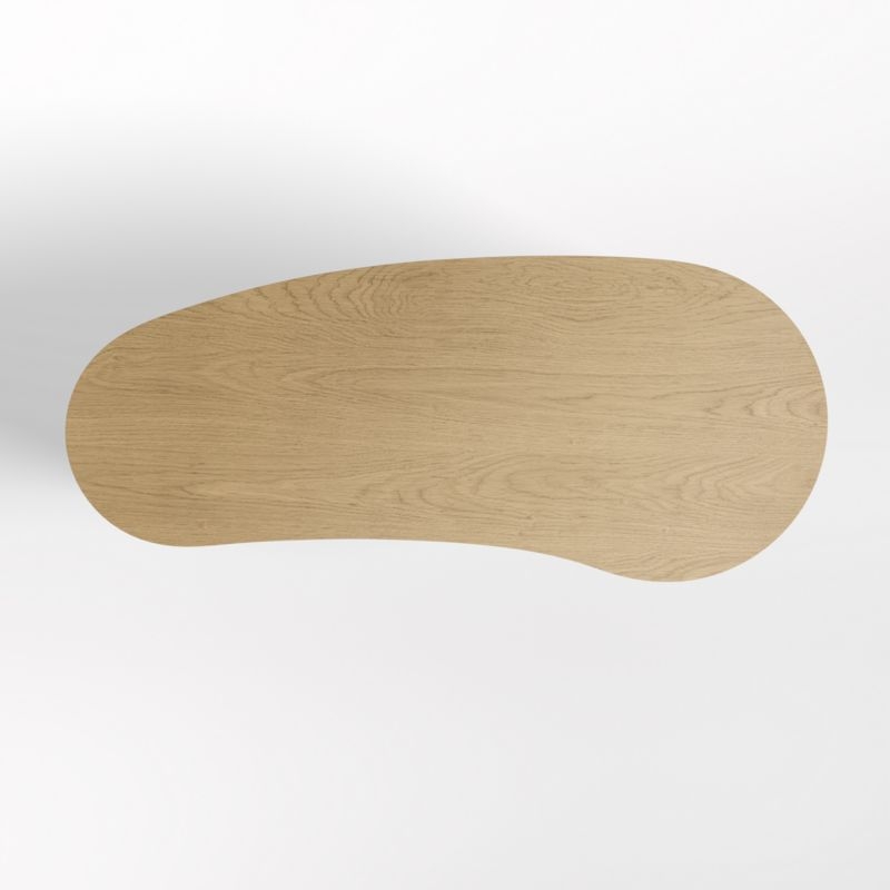 Courbe Curved Wood Desk with Drawer - Image 3
