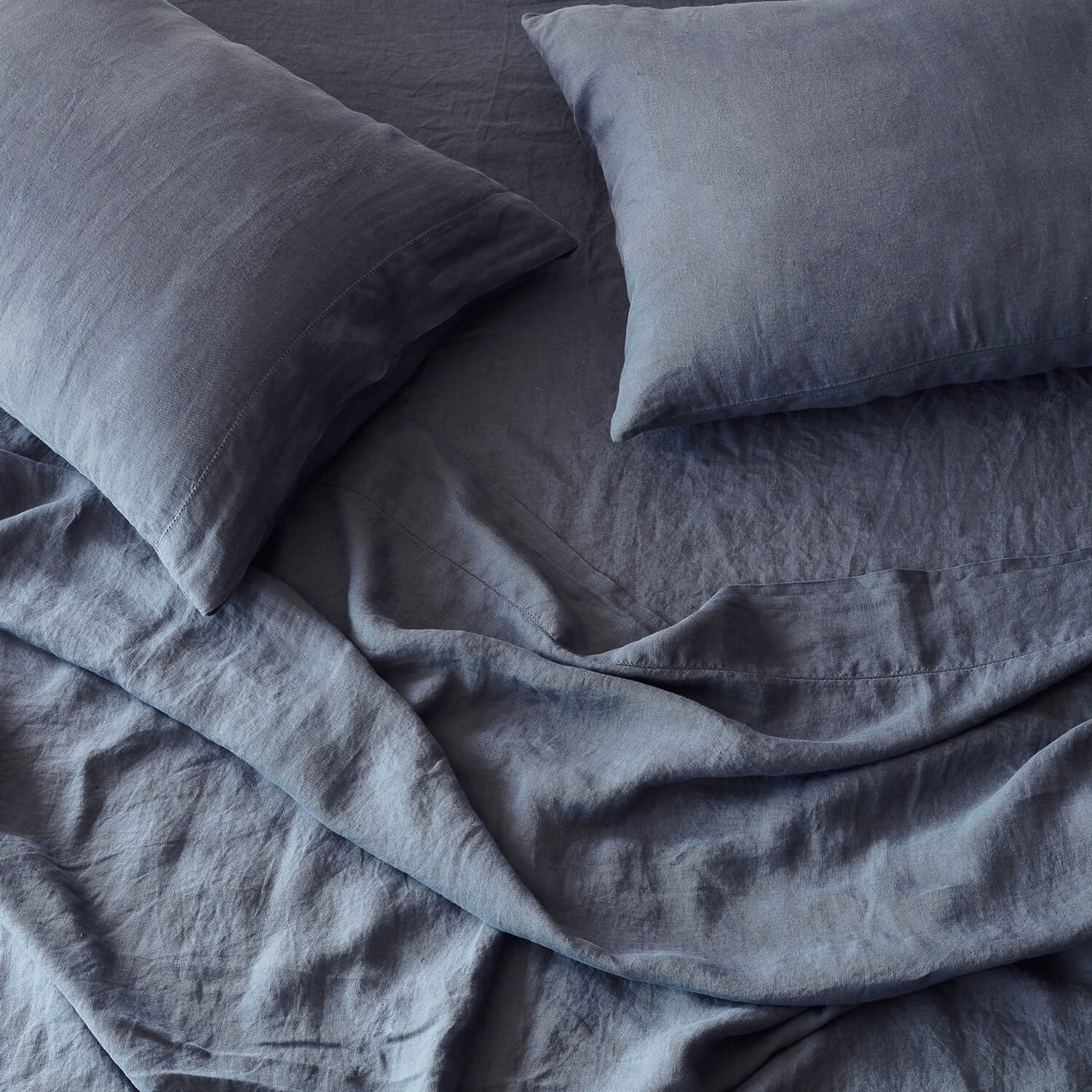 The Citizenry Stonewashed Linen Bed Bundle | Queen | Seaglass - Image 9