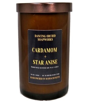 Wood Wick Cardamom and Star Anise Scented Jar Candle - Image 0
