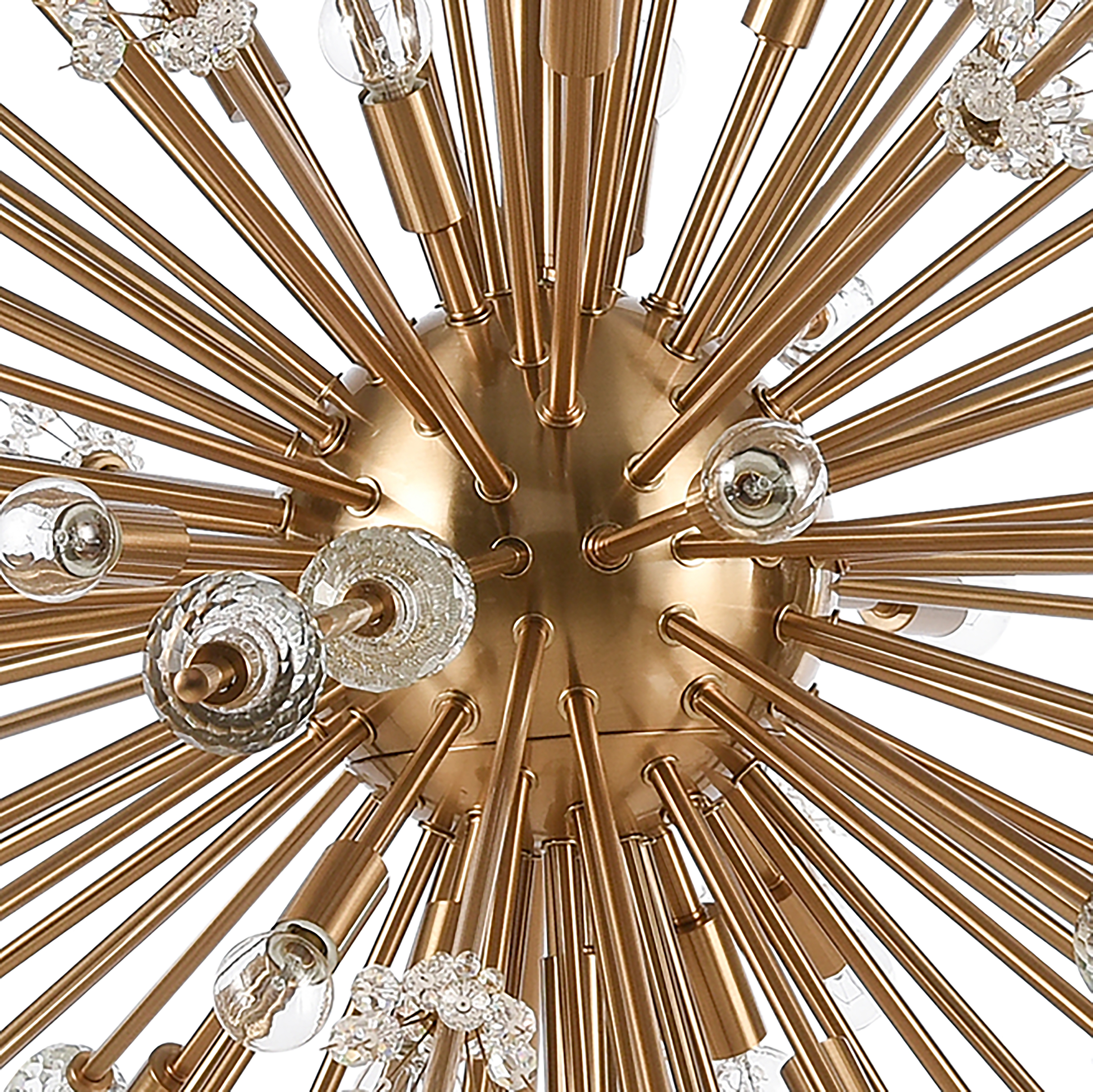 Starburst 72'' Wide 31-Light Chandelier - Satin Brass - Image 2