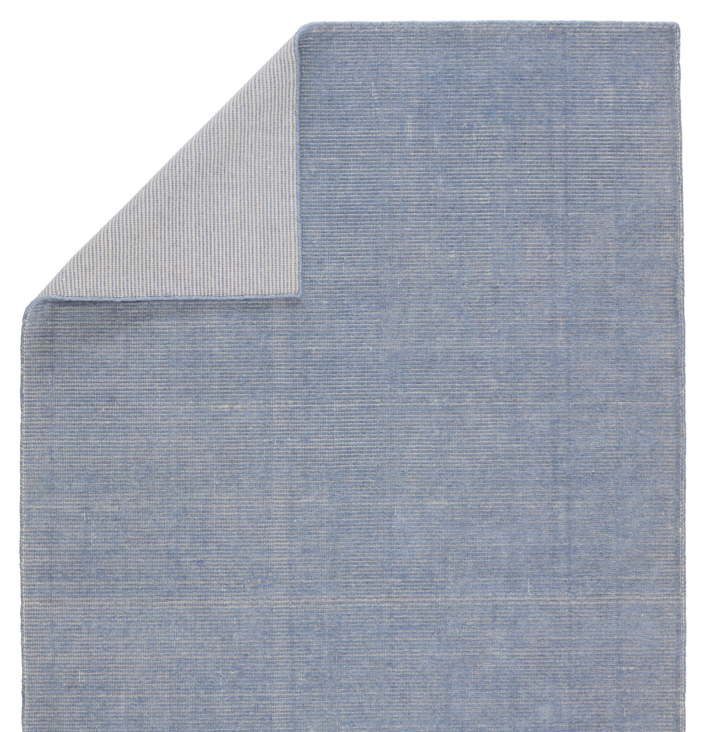 Danan Indoor/ Outdoor Solid Light Blue/ Cream Area Rug (4'X6') - Image 2