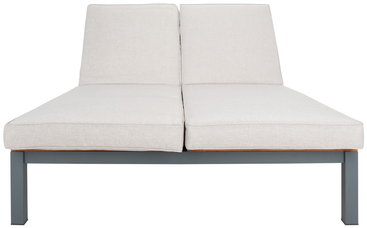 Jackman Double Lounge Chair - Grey/Light Grey - Safavieh - Image 0