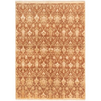 One-of-a-Kind Kalona Hand-Knotted Light Brown 5'1" x 7' option Area Rug - Image 0