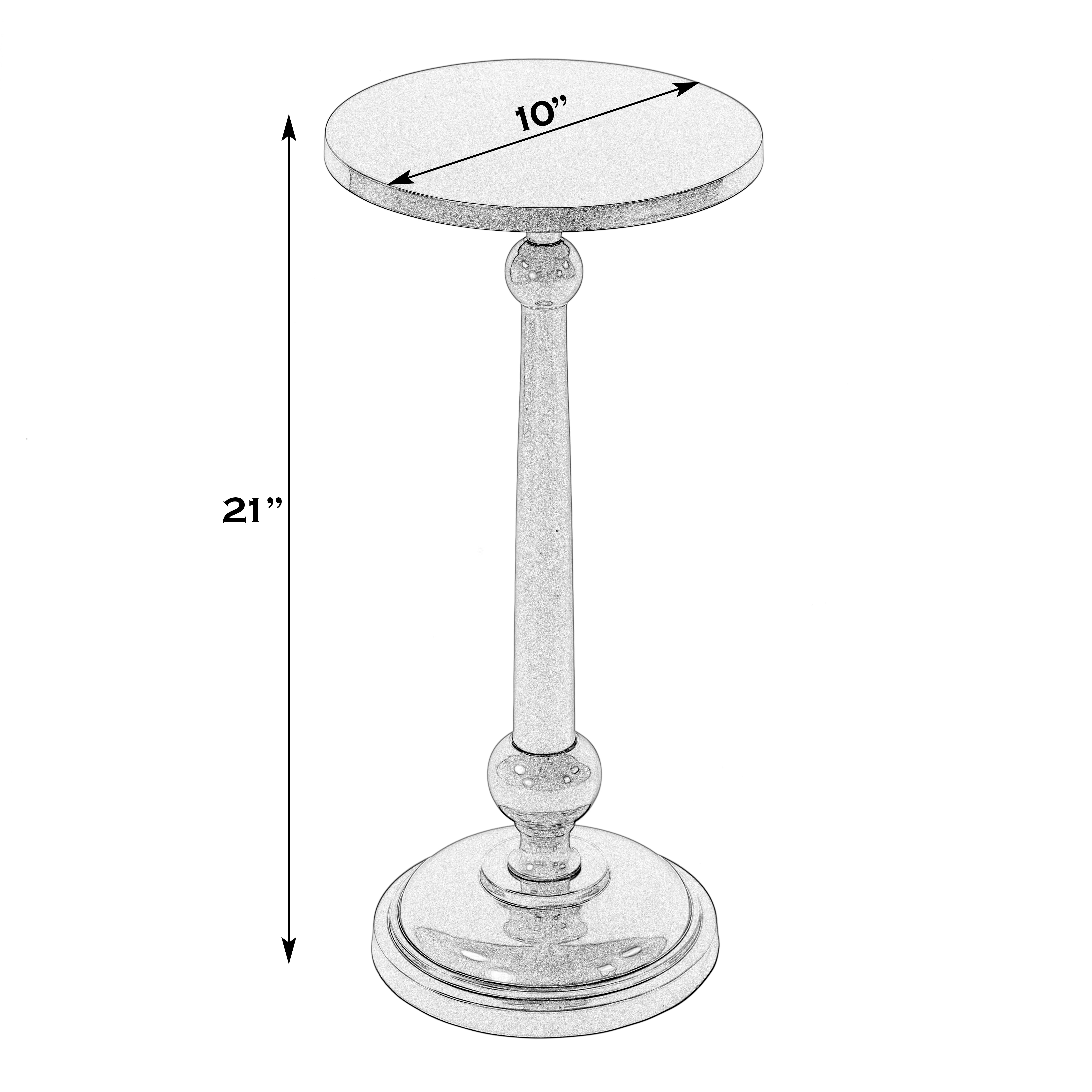 Sterling Nickel Plated End Table - Image 2