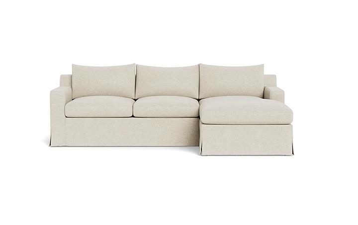 Sloan Slipcovered Right Chaise Sectional - Image 0