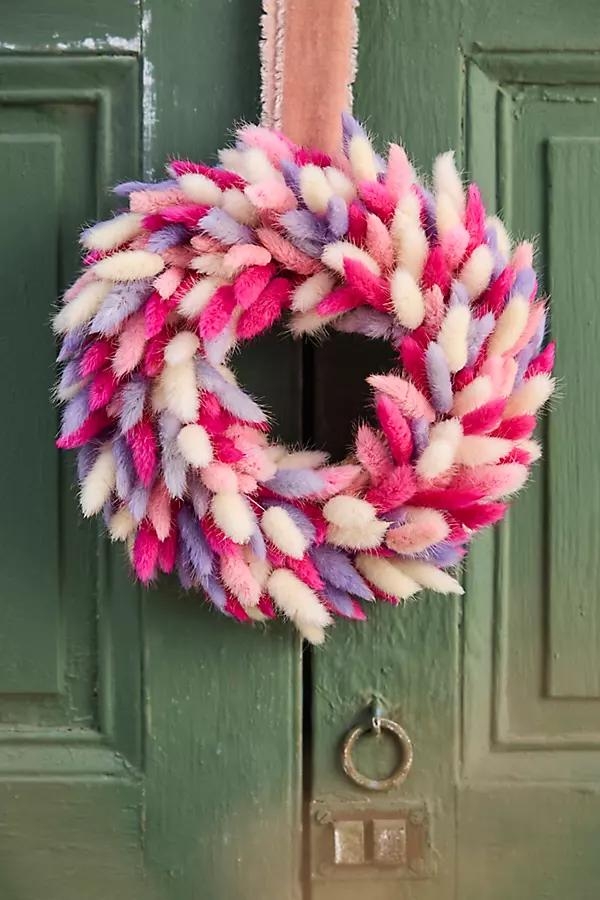 Preserved Bunny Tails Wreath - Image 0