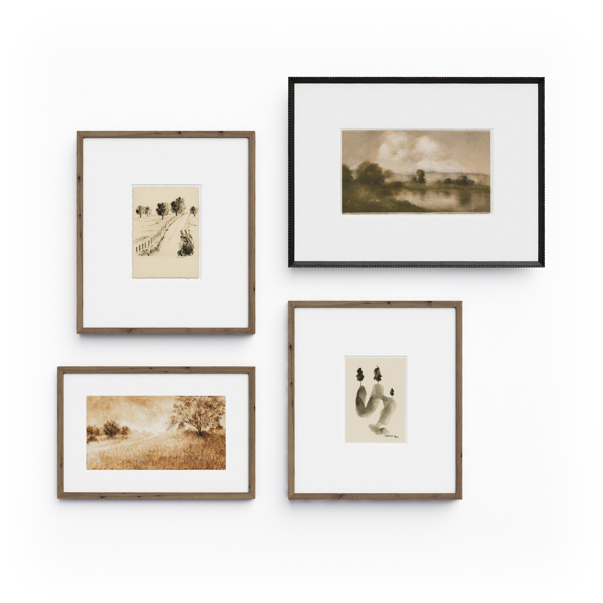 Amber Morning Set by Multi-Artist - Rustic 2.5 Walnut - Image 0