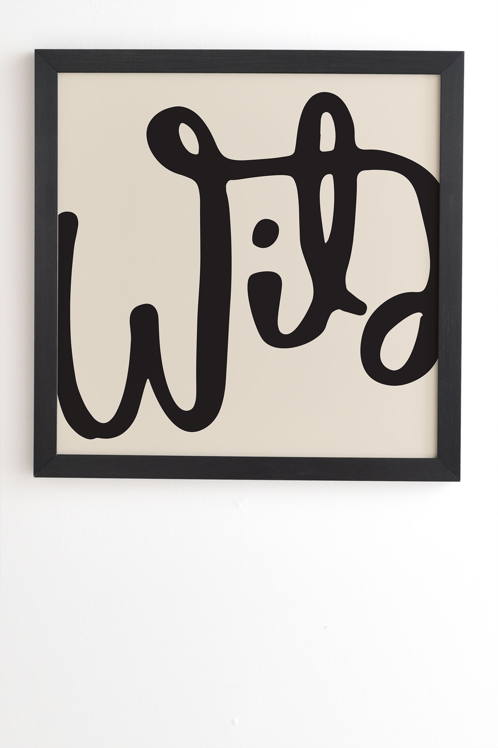 Wild Abstract by Urban Wild Studio - Framed Wall Art Basic Black 14" x 16.5" - Image 1