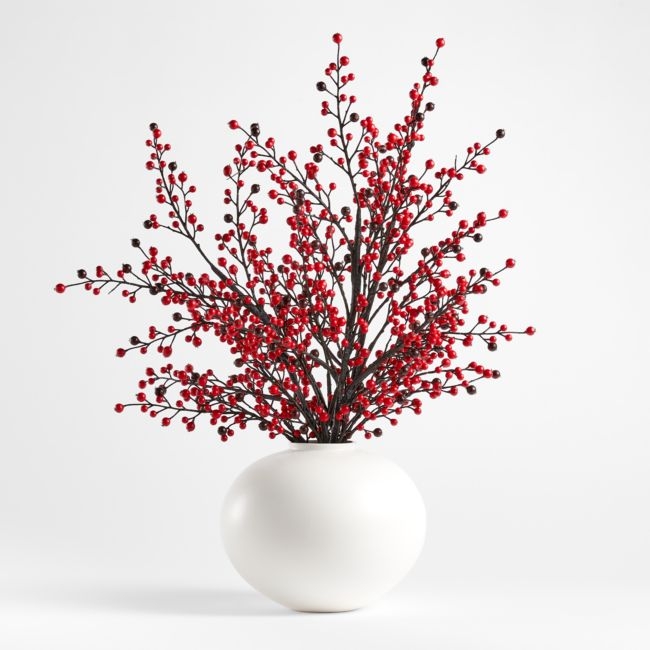 Jimena Round Vase Faux Arrangement - Image 0