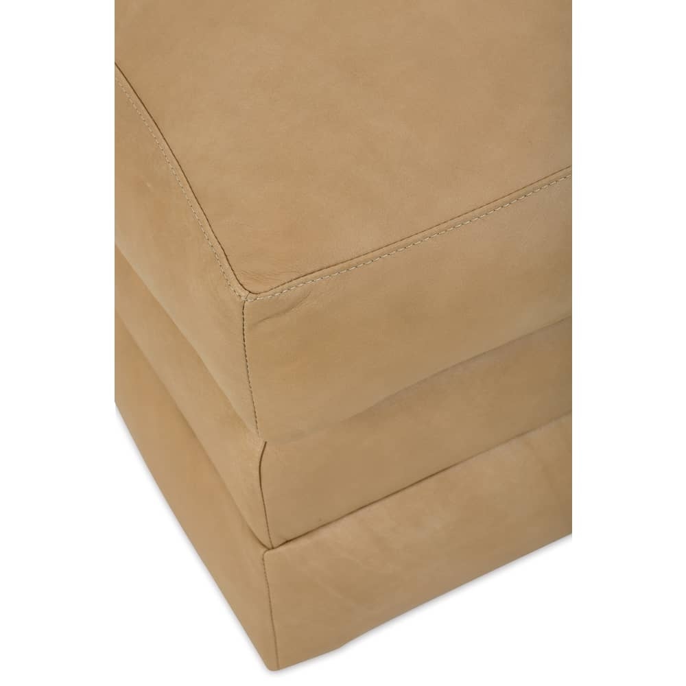 Madeline Leather Ottoman - Image 6