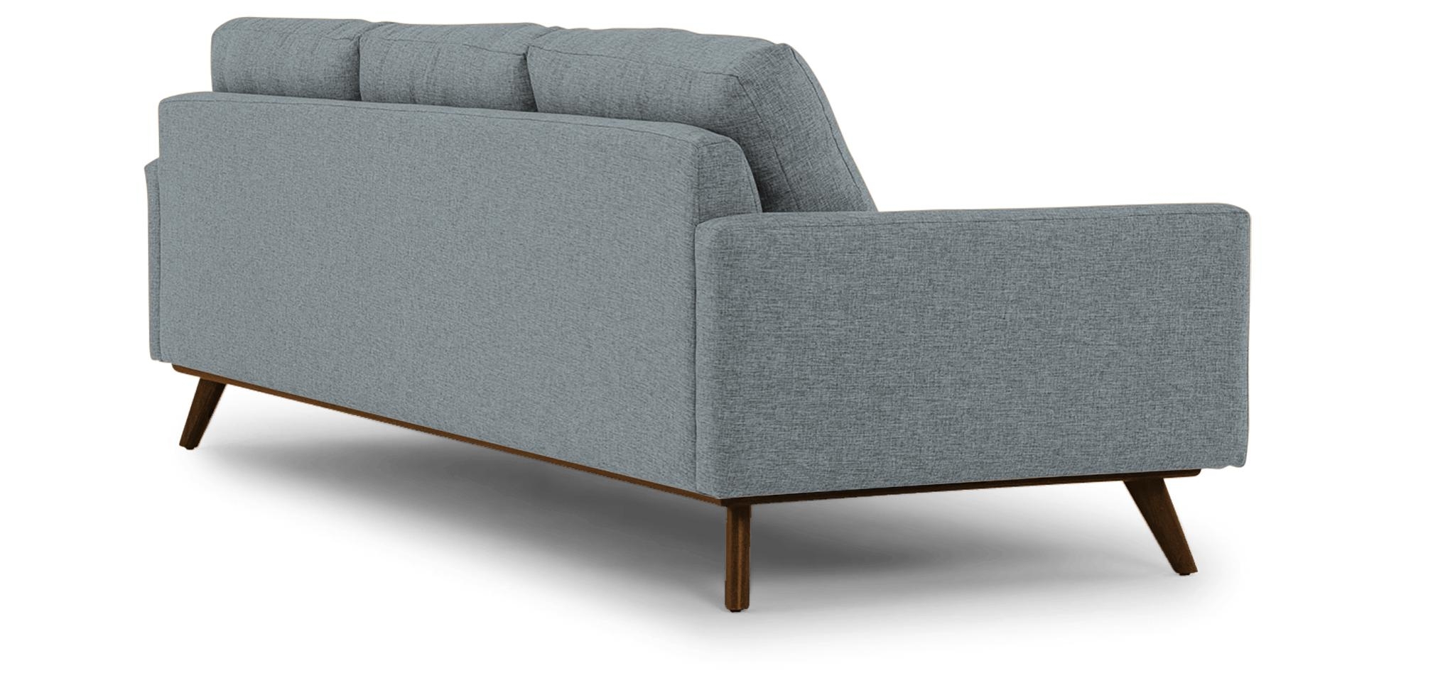 Blue Hopson Mid Century Modern Grand Sofa - Dawson Slate - Mocha - Image 3