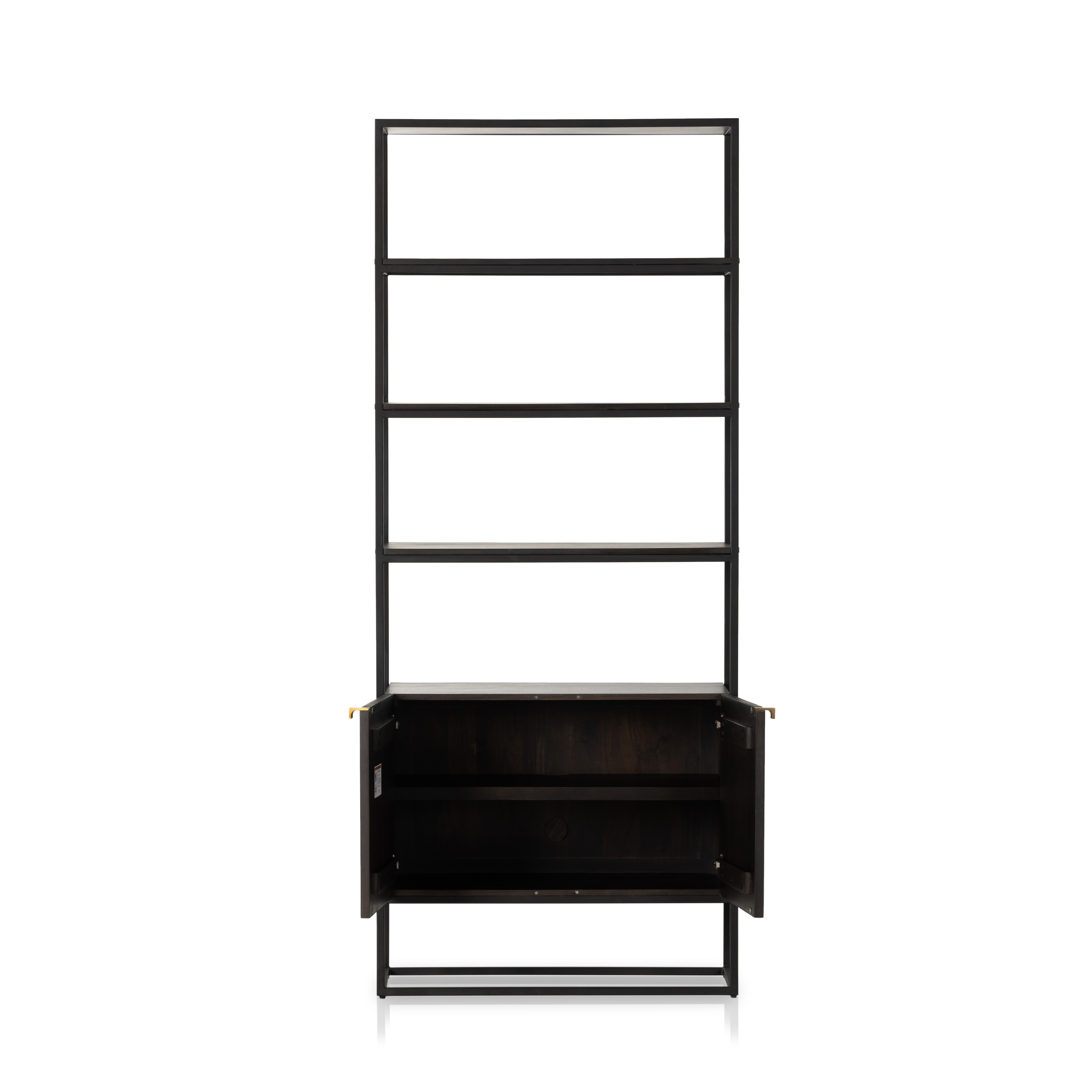Kelby Bookcase-Carved Vintage Brown - Image 5