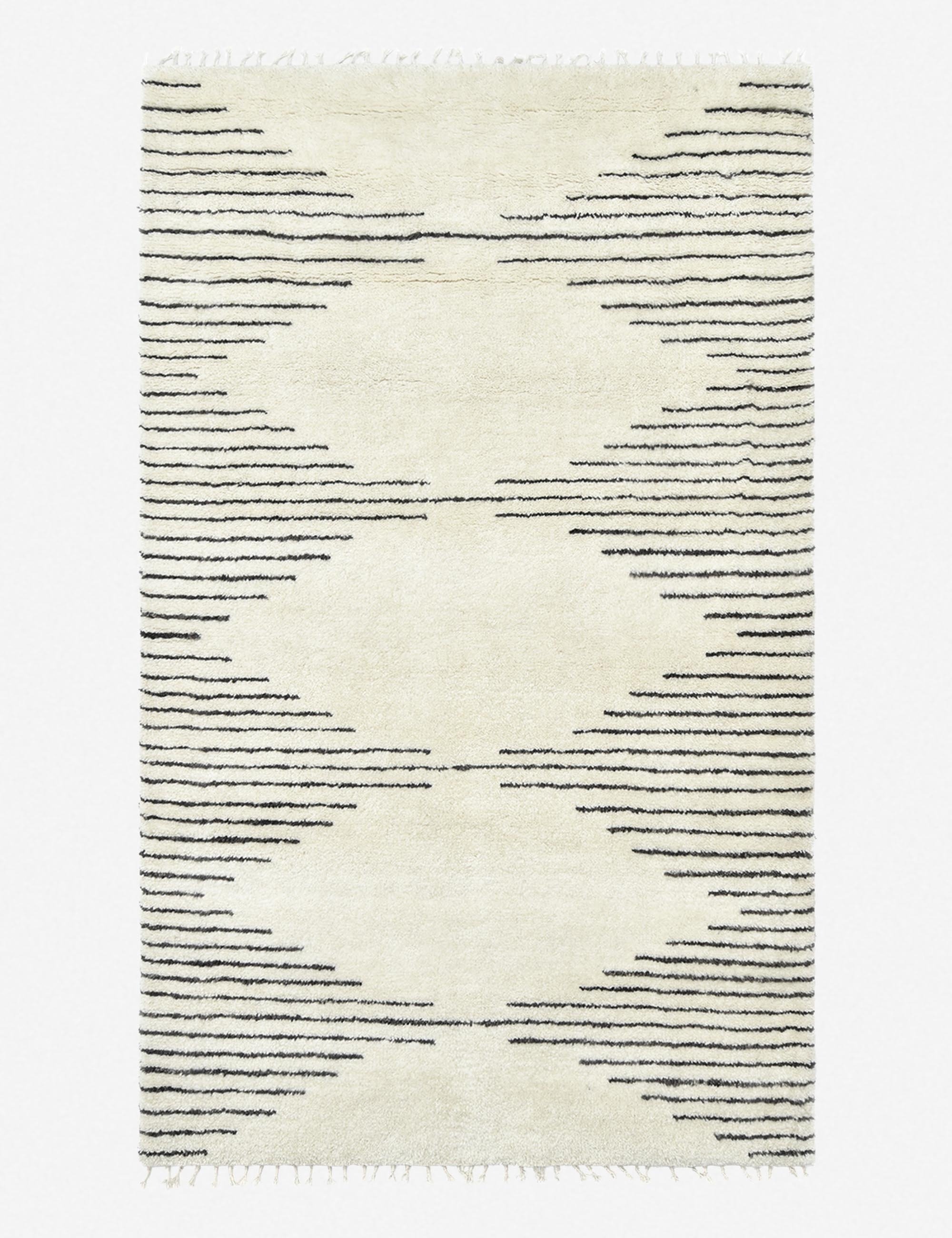 Ceyda Hand-Knotted Wool-Blend Moroccan Style Rug - Image 0
