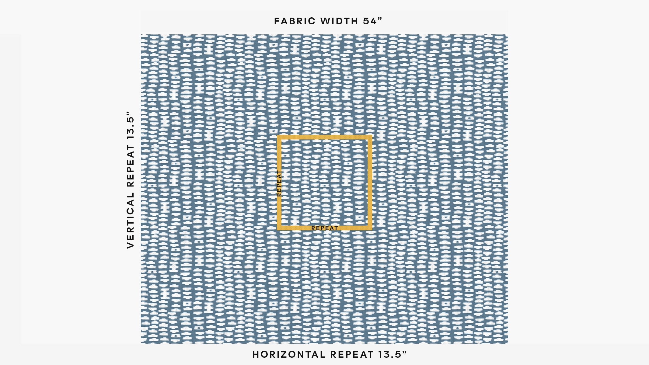 Printed Cotton Fabric By The Yard, Dusty Blue Odalisque - Image 1