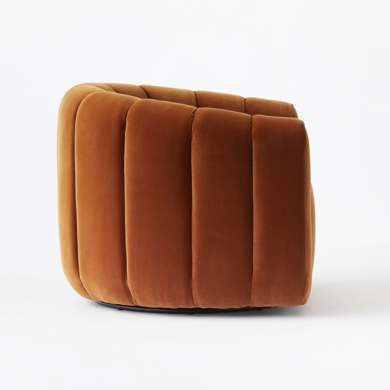 Fitz Wooly Sand Swivel Chair - Image 6