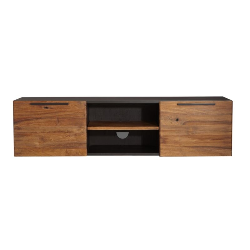 Rigby Natural 55" Small Floating Media Console - Image 1