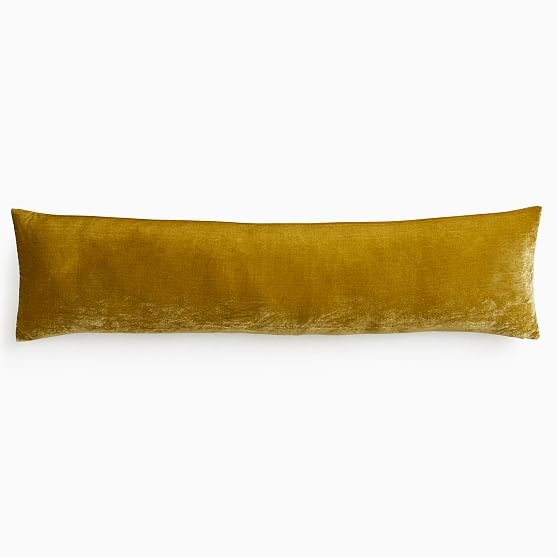 Lush Velvet Pillow Cover, 12"x46", Wasabi - Image 0