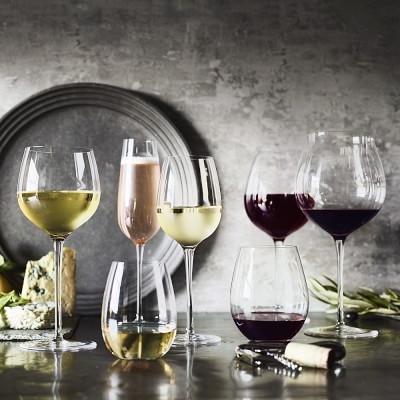 Williams Sonoma Reserve Stemless Chardonnay Wine Glasses, Set of 12 - Image 1