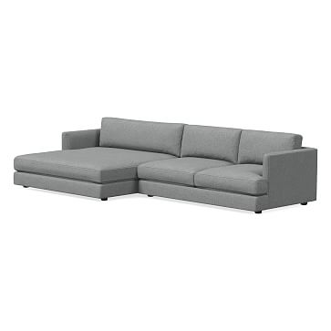 Haven Sectional Set 10: Right Arm Sofa, Left Arm Double Wide Chaise, Trillium, Performance Coastal Linen, Anchor Gray, Concealed Supports - Image 0