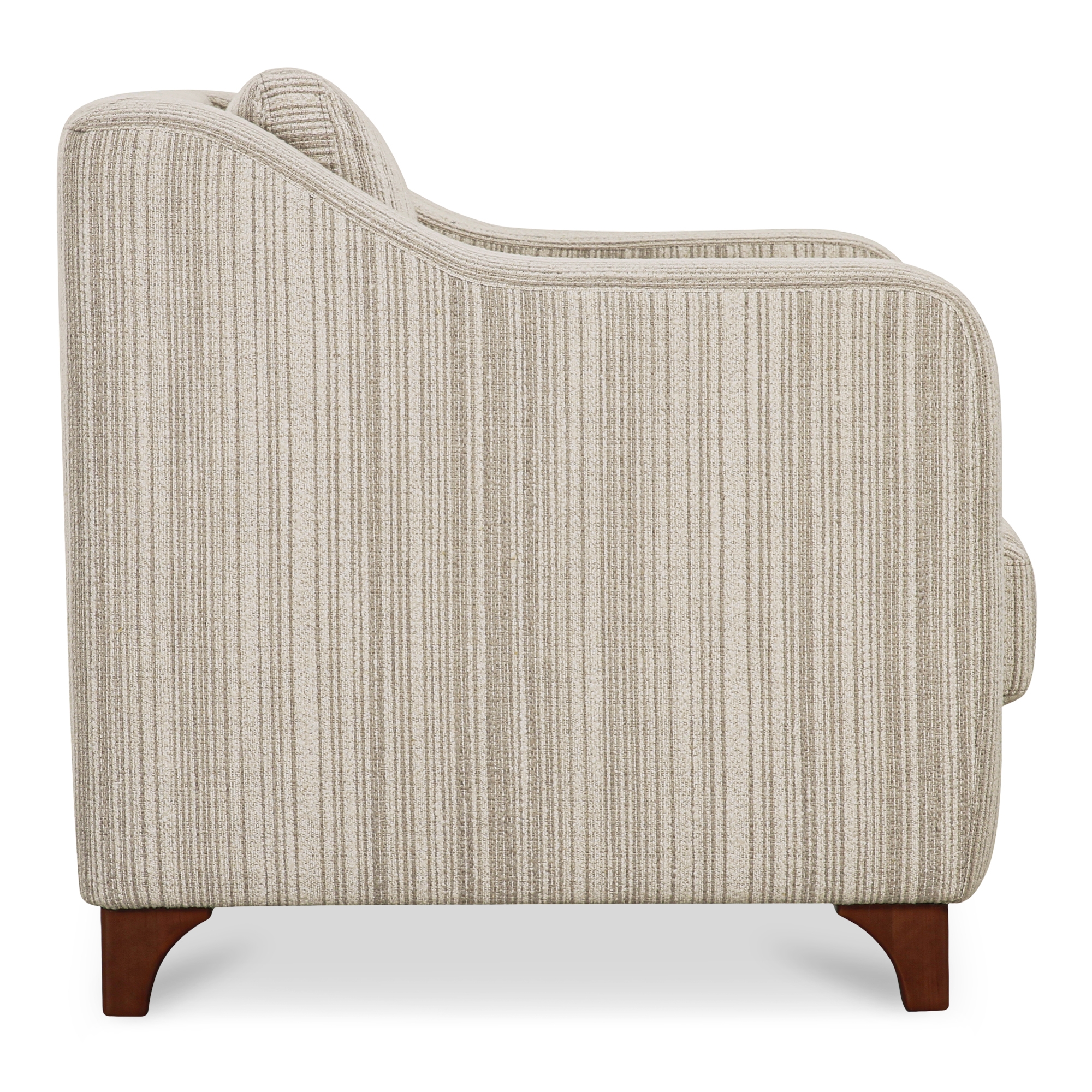 Hewitt Accent Chair Beige Stripe - Image 3