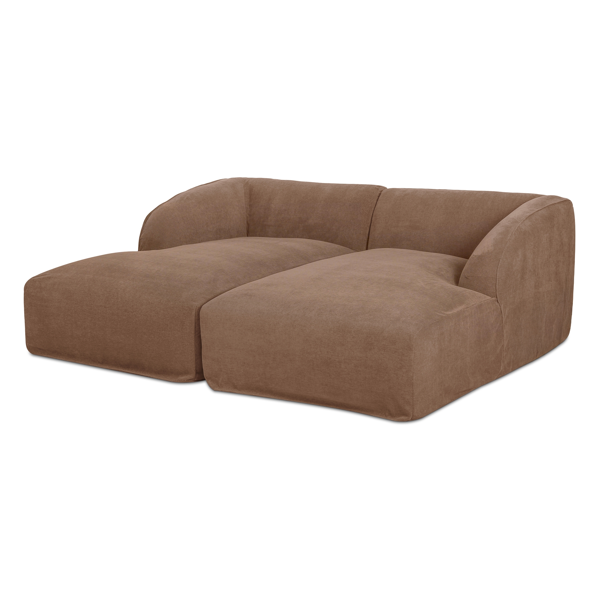 Isla Double Chaise Modular Sectional Mocha - Image 2