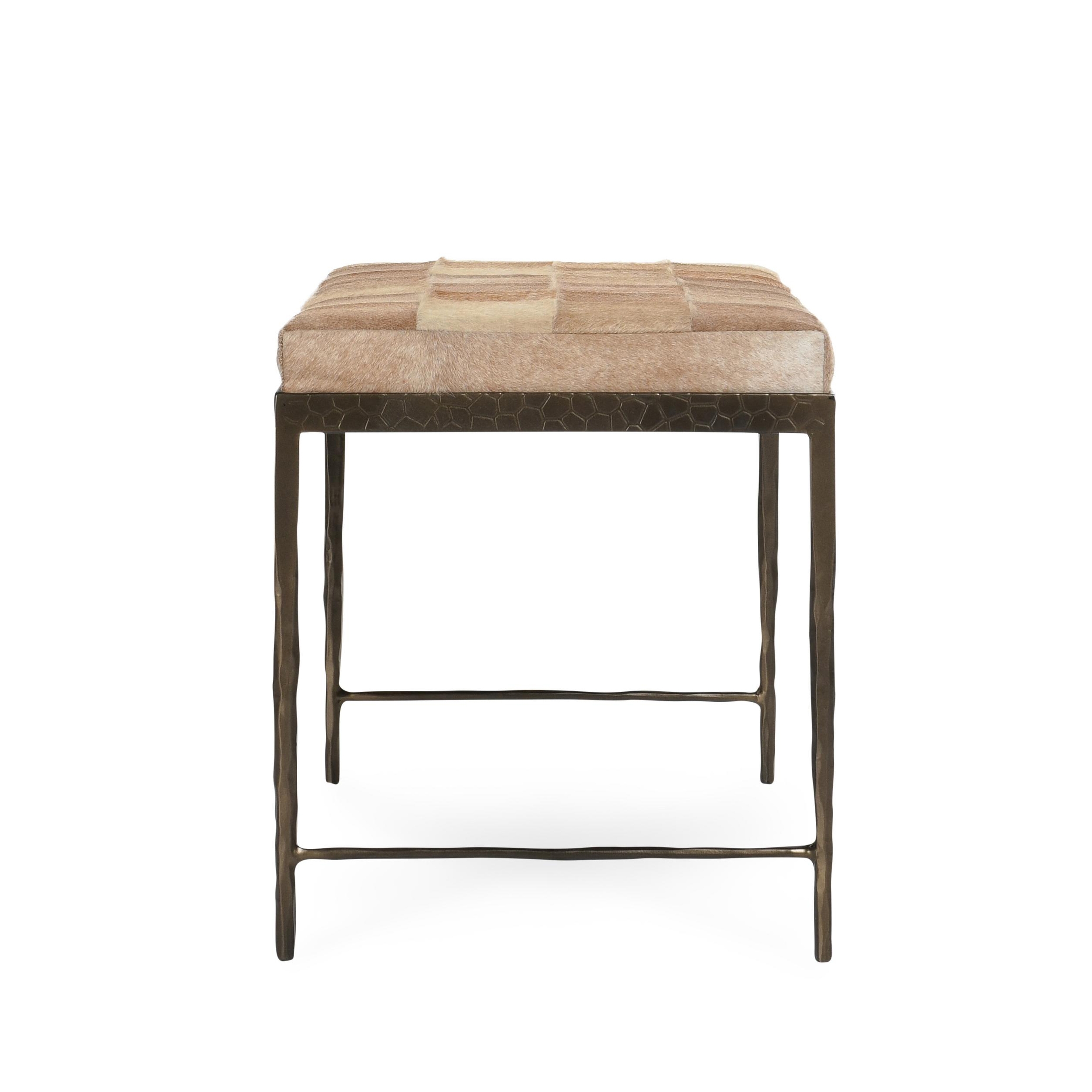 Achen Hide 28" Bench Blonde - Image 2