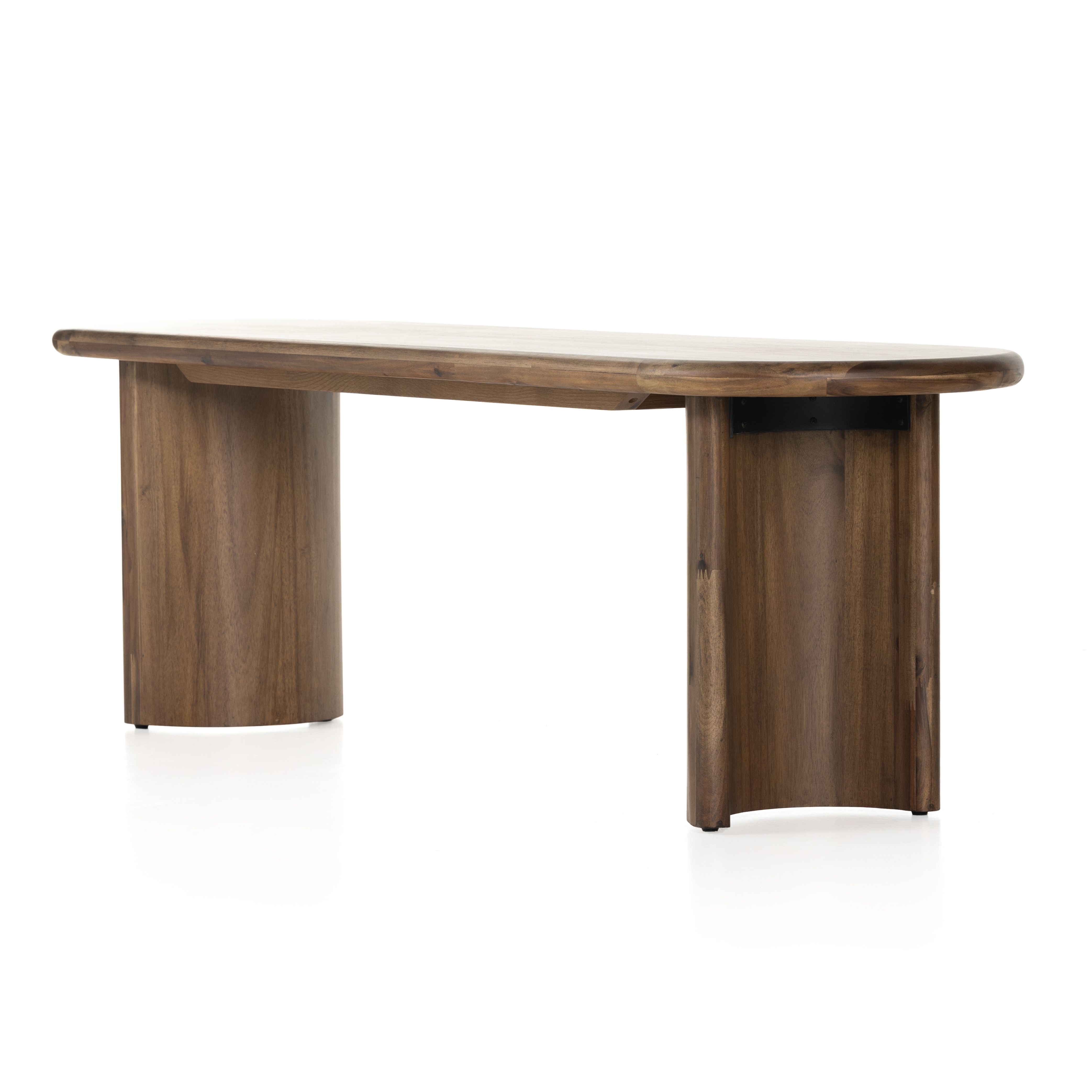 Paden Dining Bench-Seasoned Brown Acacia - Image 1