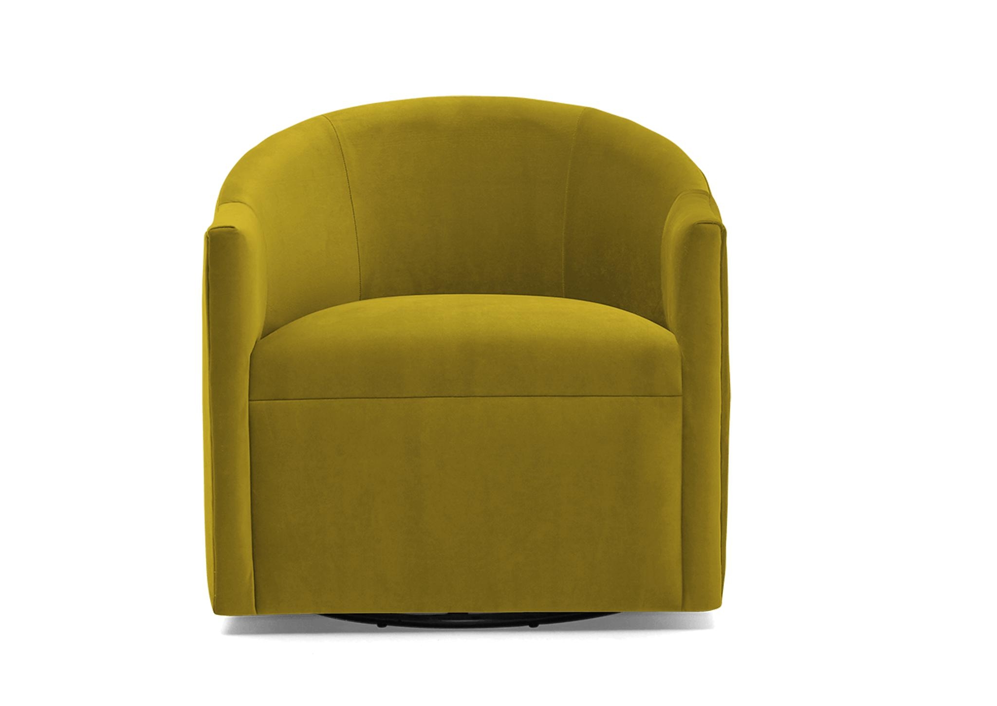 Yellow Jolie Mid Century Modern Swivel Chair - Bloke Goldenrod - Image 0