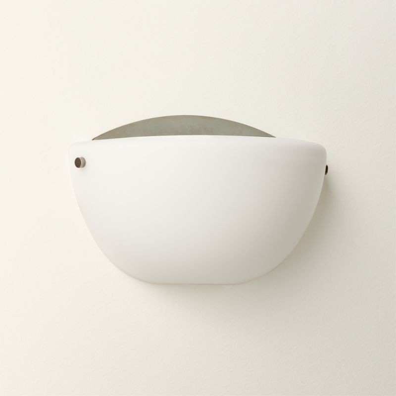 Thorne Opaline Glass Wall Sconce - Image 1