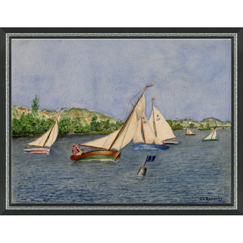 Soicher Marin 'Boats' - Picture Frame Print on Canvas - Image 0