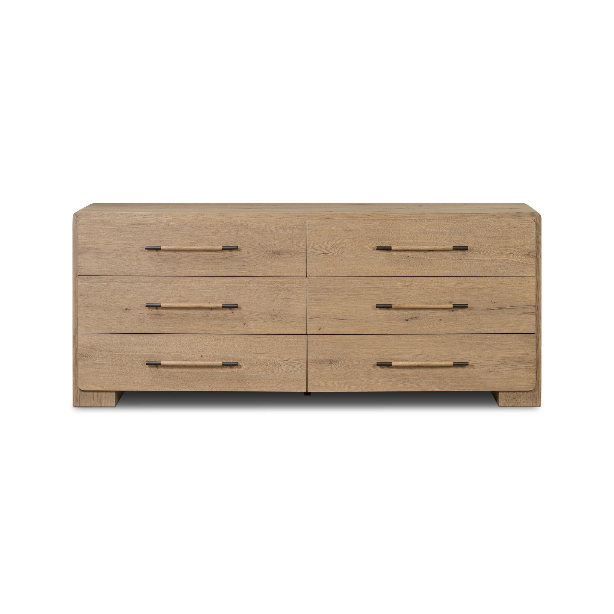Eden 6 Drawer Dresser - Aged Smoked Oak Veneer - Image 0