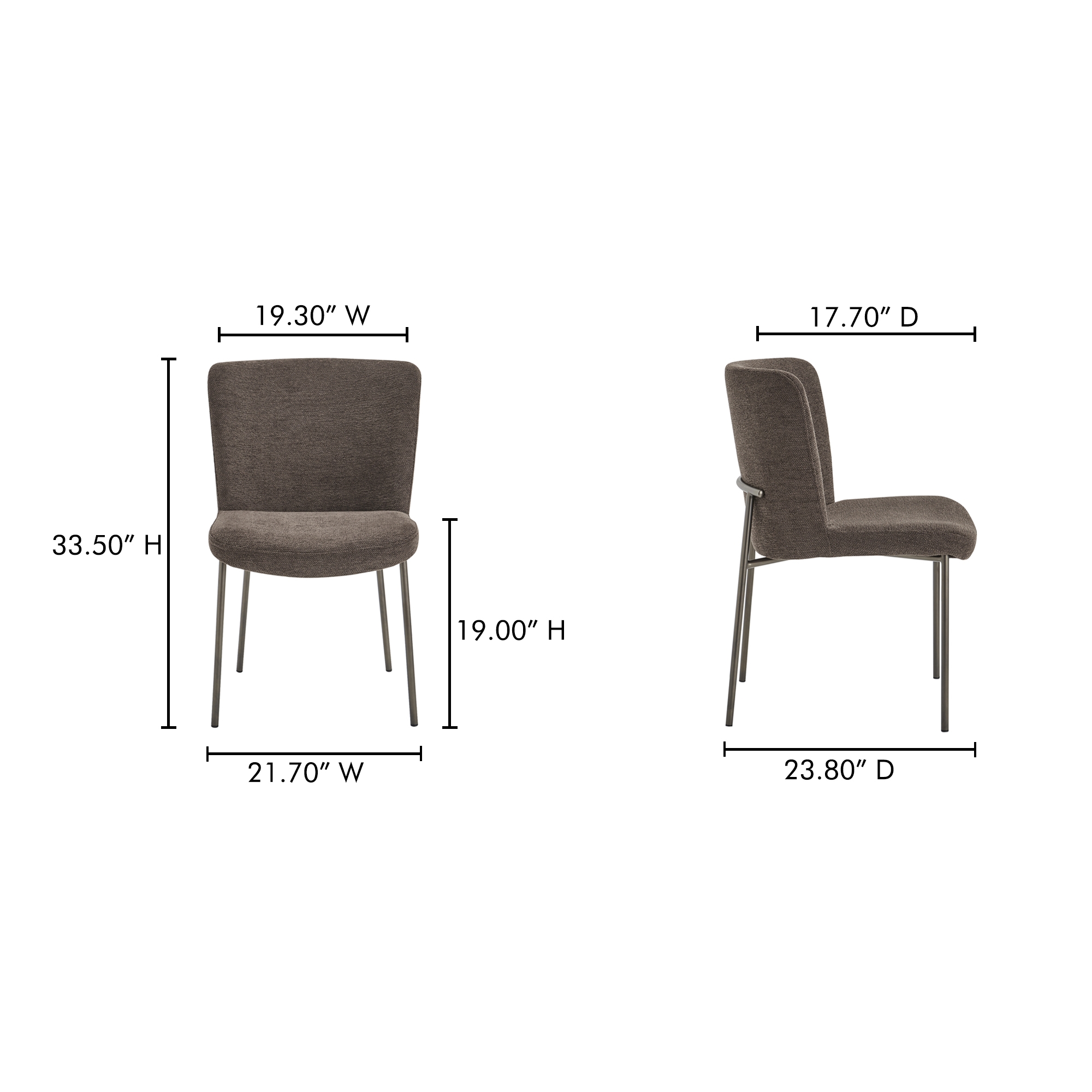 Early Dining Chair Dark Brown-Set Of Two - Image 7