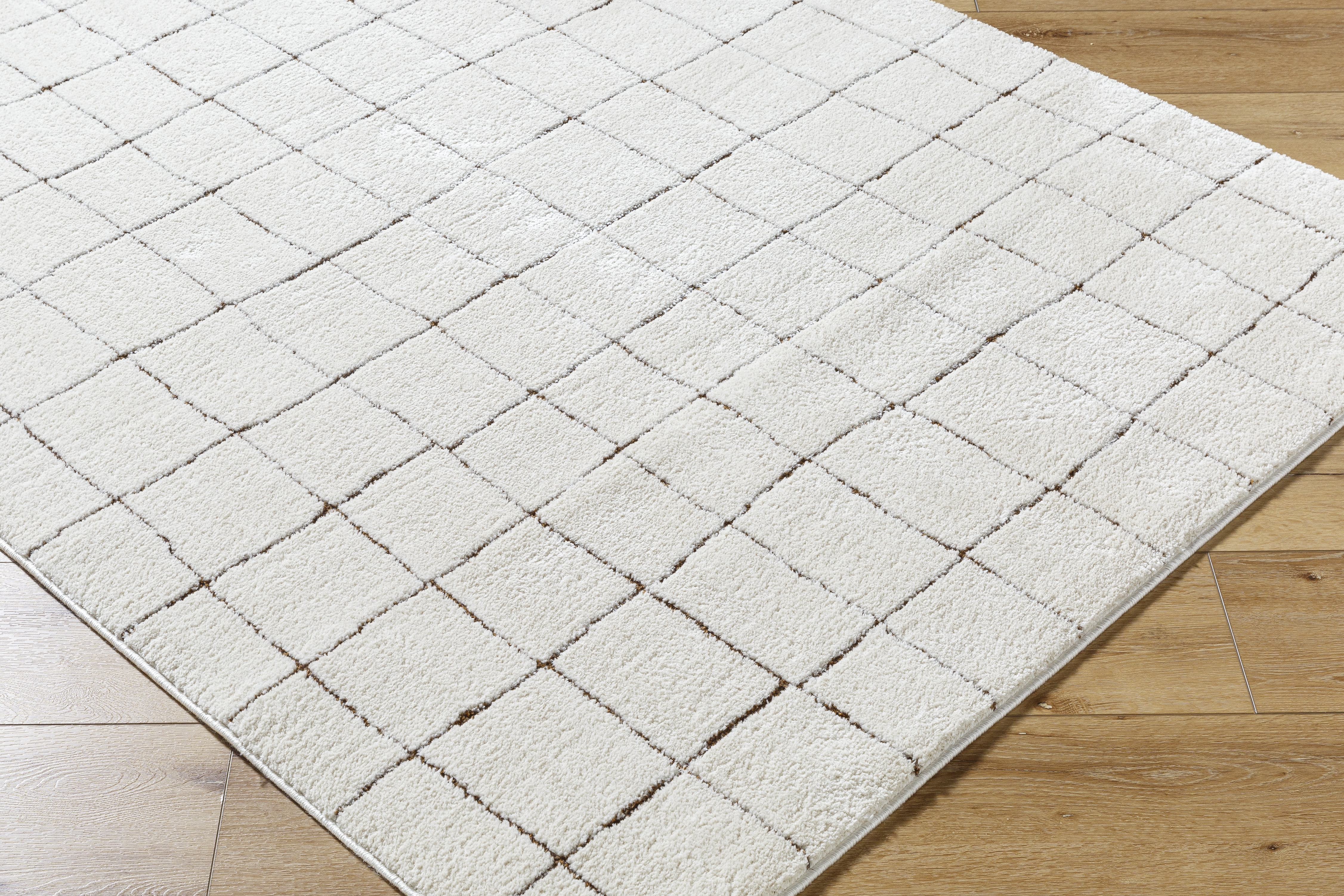 Cascade Beige Indoor 2'7" x 7'3" Machine Woven Rug - Image 5