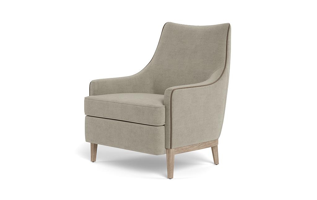 Kingsley Accent Chair with Contrast Piping - Image 2