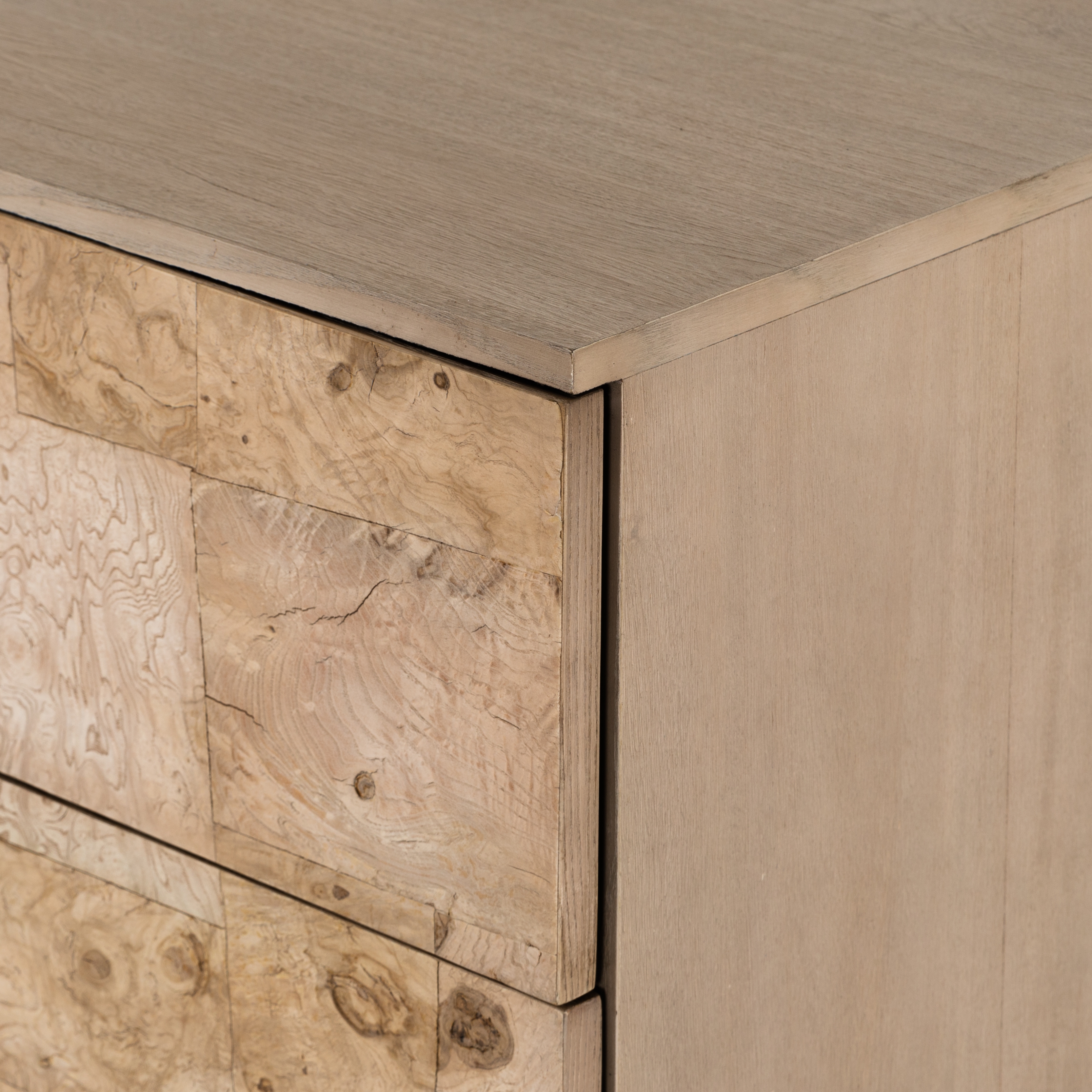 Journey 6 Drawer Dresser-Bleached Burl - Image 10