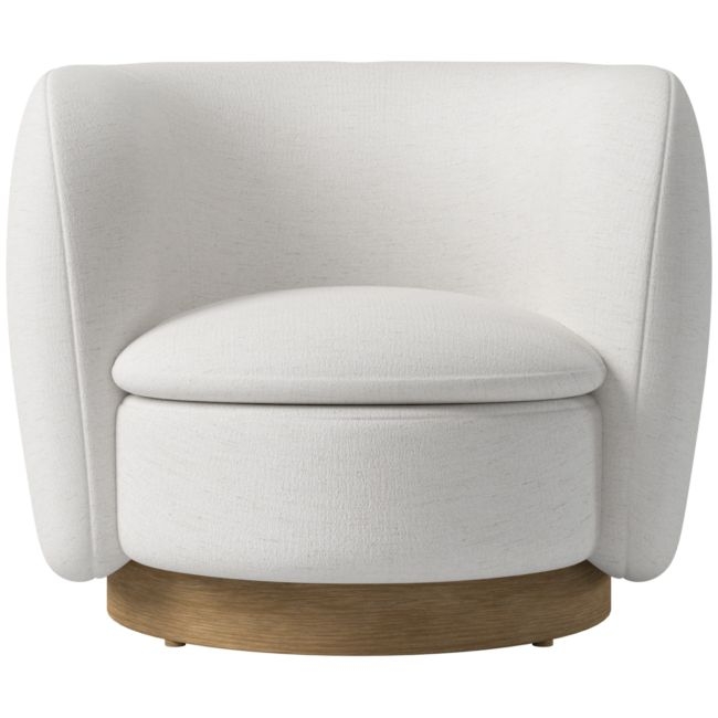 Muir Swivel Chair Curious Linen by Lawson-Fenning - Image 0
