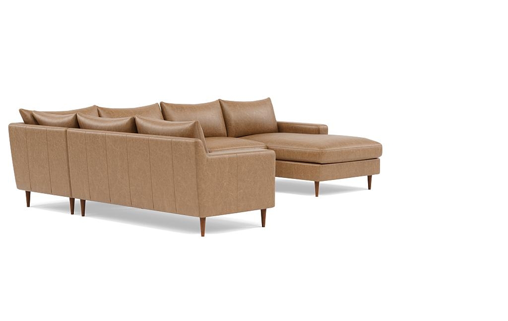 Sloan 4-Piece Leather Corner Sectional Sofa with Right Chaise - Image 1