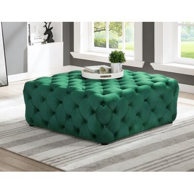 Newman 40" Wide Tufted Square Cocktail Ottoman - Image 0