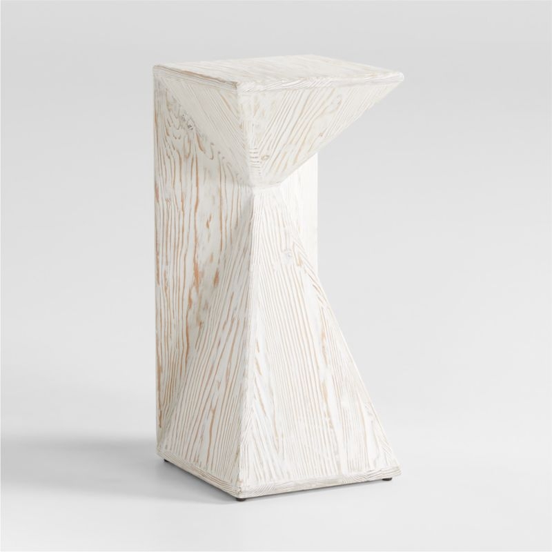 Nord Whitewash Wood End Table - Image 1