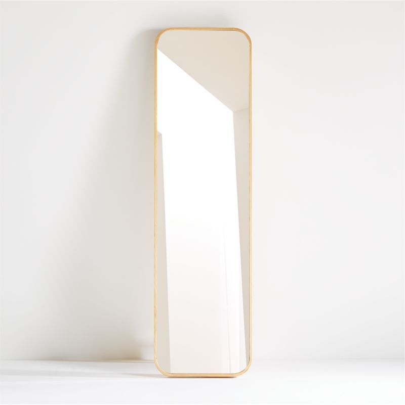 Edge Oak Rectangle Standing Mirror - Image 3