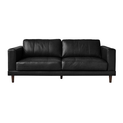 Hanson Genuine Leather 81" Square Arm Sofa - Image 0