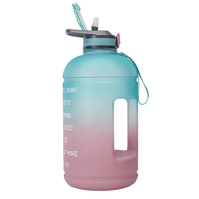127Oz Water Bootle Outdoor Sports Travel Portable Drinkware With Straw - Image 0
